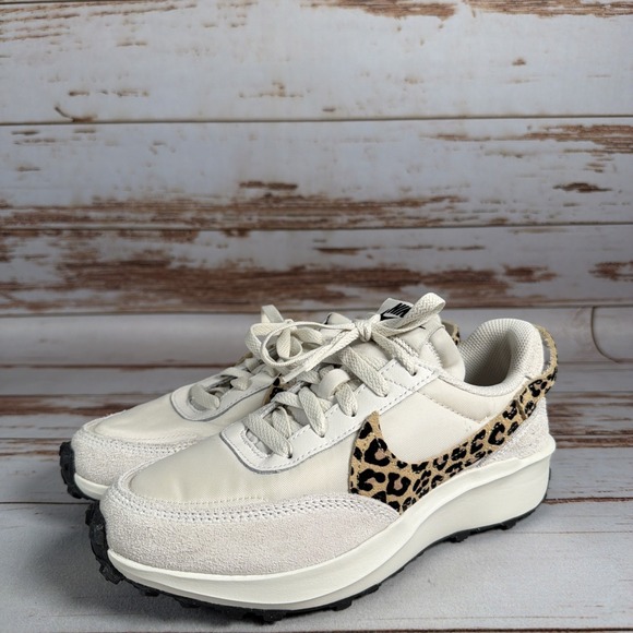 Nike Shoes - Womens Nike Waffle Debut Leopard Sail Sesame Black HF1856-001 Size 6
